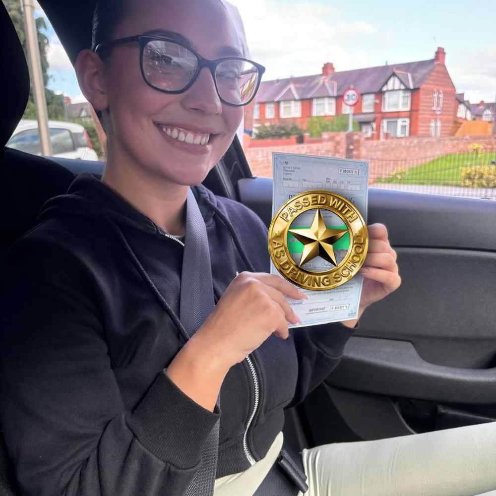 Passed with Us—Driving Lessons Saltney: driving instructors, fully trained tutors, package deals, and high pass rate. Book now and pass your test.